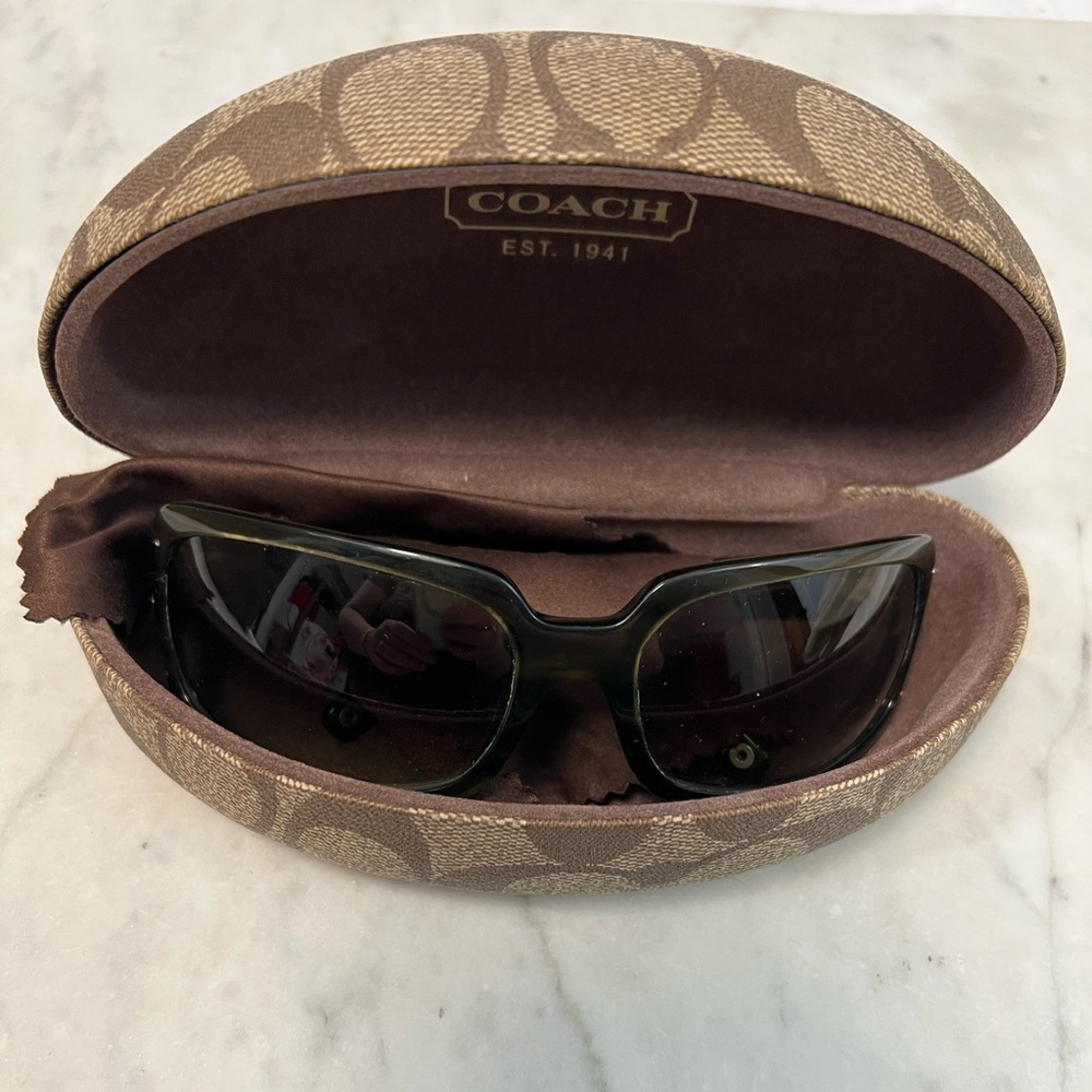 Green Tortoise Coach Sunglasses